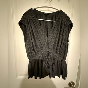 Banana Republic Charcoal Blouse
